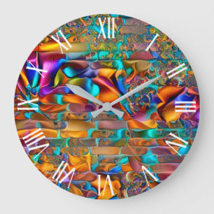 Trendy Silk Wall Art Dream Large Clock Grote Klok