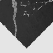 Trendy Silver Black Marble Modern Tissuepapier (Detail)