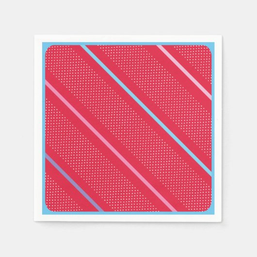 Trendy Silver Geometric Pattern Red Stylish Art Servet (Voorkant)