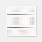 Trendy Silver Geometric Pattern White Stylish Art Servet (Voorkant)