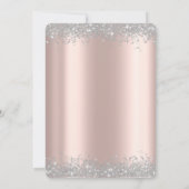 Trendy Silver Glitter Diamonds ballonnen Kaart (Achterkant)