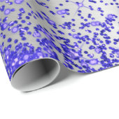 Trendy Silver Metallic Paarse Glitter Cadeaupapier (Rol Hoek)