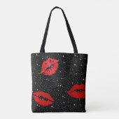 Trendy Silver Stars Diva Tote Bag (Achterkant)