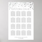 Trendy Silver-Stippen - Zitschaart Poster (Voorkant)