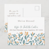 Trendy Simpel We hebben Briefkaart verplaatst (Voorkant / Achterkant)