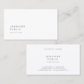 Trendy Simple Elegant Design Professional-Sjabloon Visitekaartje (Voorkant / Achterkant)