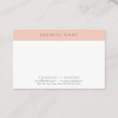 Trendy Simple Elegant Moderne Professional Sjabloo Visitekaartje (Achterkant)