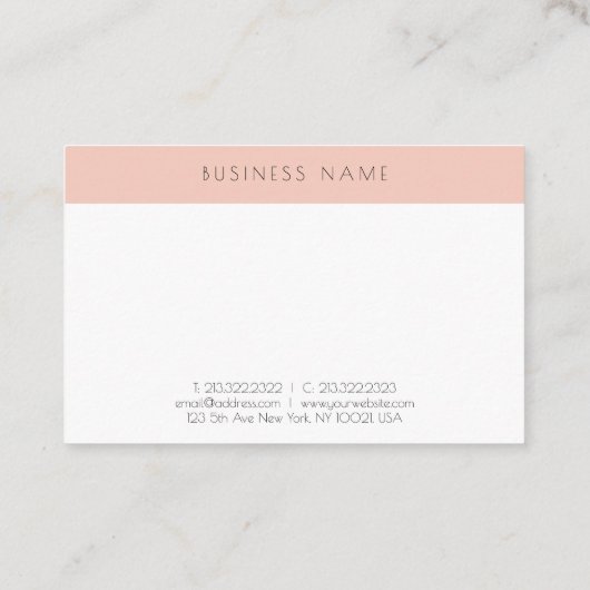 Trendy Simple Elegant Moderne Professional Sjabloo Visitekaartje (Achterkant)