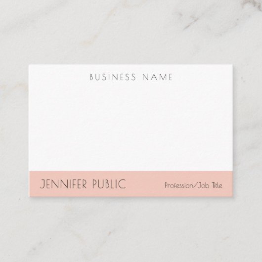 Trendy Simple Elegant Moderne Professional Sjabloo Visitekaartje (Voorkant)