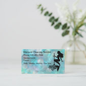 Trendy Simple Maid Cleaning Service Visitekaartje (Staand voorkant)