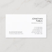 Trendy Simple Modern Elegant Corporate Sjabloon Visitekaartje (Achterkant)