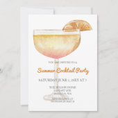 Trendy Simple Modern Summer Cocktail Party Kaart (Voorkant)