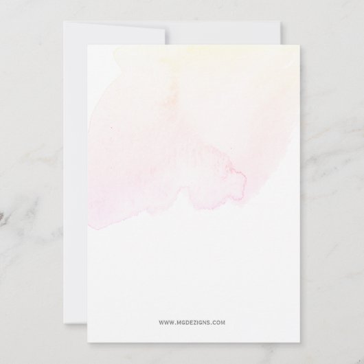 Trendy Simple Modern Summer Cocktail Party Kaart (Achterkant)