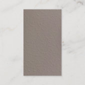 Trendy Simple Plain Beige Visitekaartje (Achterkant)