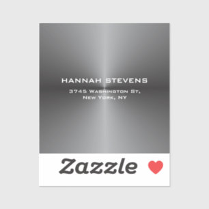 Trendy Simple Plain Grey Elegant Modern Sticker