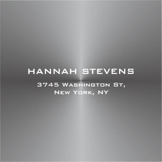 Trendy Simple Plain Grey Elegant Modern Sticker (Voorkant)