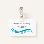 Trendy Simple Plumber-kantoorbadges Badge (Achterkant met clip)