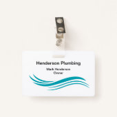Trendy Simple Plumber-kantoorbadges Badge (Voorkant met clip)