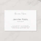 Trendy Simple Sjabloon Professional Elegant Modern Visitekaartje (Achterkant)