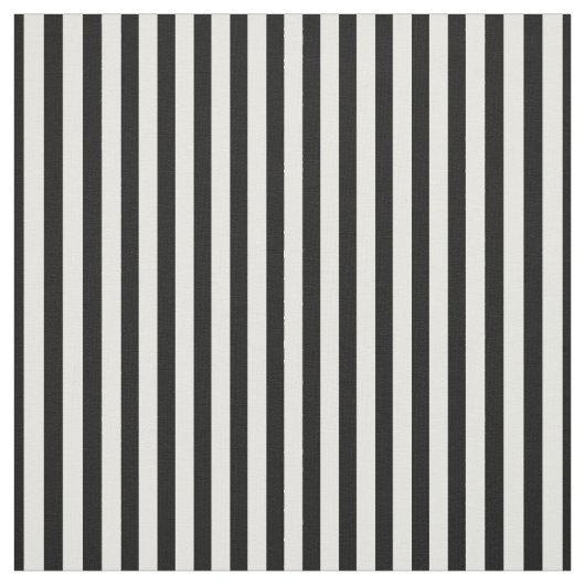 Trendy Simple Stripes Pattern | Zwart-wit Stof (Swatch)