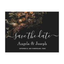 trendy sinaasappel Bloemen Save the Date Ann Ann