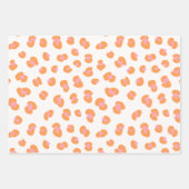 Trendy Sinaasappel Roze Leopard Print Gift Inpakpapier Vel (Voorkant 2)