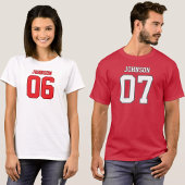 Trendy Six Seven Meme Red Valentine Jersey Design T-shirt