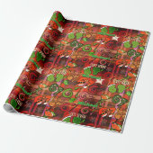 Trendy  Sixty Seven  Wrapping Paper I red plaid Cadeaupapier (Uitgerold)