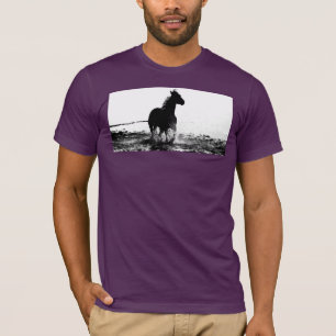 Trendy Sjabloon die paarden met een moderne Pop T-shirt