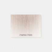 Trendy Sjabloon Elegant Distress Text Wood Look Post-it® Notes (Voorkant)