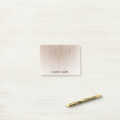 Trendy Sjabloon Elegant Distress Text Wood Look Post-it® Notes (Op bureau)
