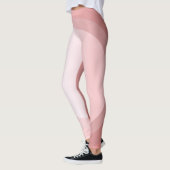 Trendy Sjabloon Elegant Roos Gold White Modern Leggings (Links)