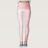 Trendy Sjabloon Elegant Roos Gold White Modern Leggings (Voorkant)