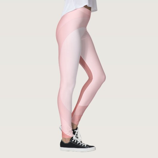 Trendy Sjabloon Elegant Roos Gold White Modern Leggings (Rechts)