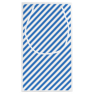 Trendy Sjabloon Modern Blue White Striped Creative Klein Cadeauzakje