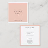 Trendy Sjabloon Modern Minimalistisch design Elega Vierkante Visitekaartje (Voorkant / Achterkant)