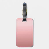 Trendy Sjabloon Stylish Roos Gold Monogram Bagagelabel (Achterkant verticaal)