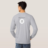 Trendy Sjabloon uploadt hier Mannen moderne Logo t T-shirt (Achterkant volledig)