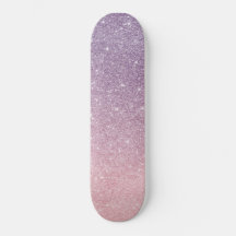 trendy skateboard met glitter glitter