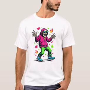 trendy skelet t-shirt