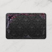 Trendy Skelethoofden in grijs met Gothic verframin Visitekaartje (Voorkant)