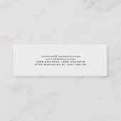 Trendy Skinny Clear Consultant Visitekaartje (Achterkant)