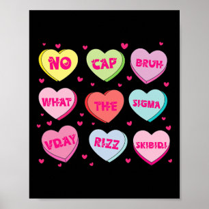 Trendy Slang Gespreksharten Valentijnsdag D Poster