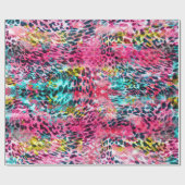 trendy slang skin leopard animal print blend neon cadeaupapier (Vlak)