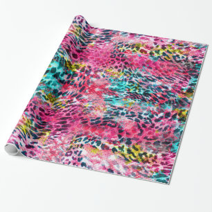 trendy slang skin leopard animal print blend neon cadeaupapier