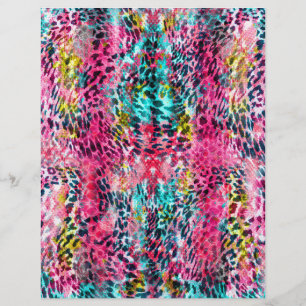 trendy slang skin leopard animal print blend neon flyer