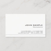 Trendy Slanke Professional Creatief Elegant Wit Visitekaartje (Voorkant)