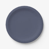 Trendy Slate Blue Gray - Paper Plates Papieren Bordje (Voorkant)
