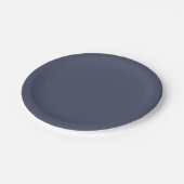 Trendy Slate Blue Gray - Paper Plates Papieren Bordje (Gekanteld)