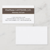 Trendy & Sleek Attorney-at-Law Visitekaartje (Voorkant / Achterkant)